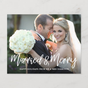 Budget Married Merry Script Photo Holiday