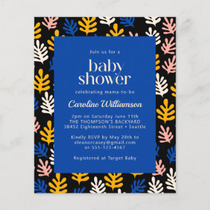 Budget Matisse Botanique Bleu Baby shower Noir