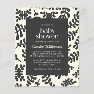 Budget Matisse Botanique Noir Blanc Baby shower