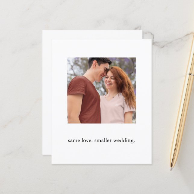 Budget Même Amour Petits Mariages Photo Livestream (Devant/Arrière en situation)