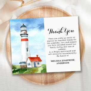 Budget Memorial Lighthouse Sympathy Carte de remer