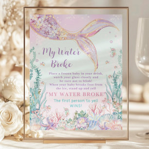 Budget Mermaid Baby shower My Water Brod Jeu amusa
