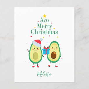 Budget Merry Christmas Avocado Illustration person