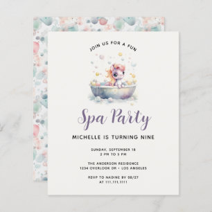 Budget mignon Pastel Pony Spa Day Enfant fête d'an