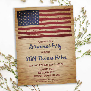 Budget Militaire Retraite Invitation du drapeau am