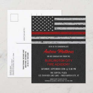 Budget Mince Red Line Firefighter Graduation