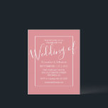 Budget minimal Invitations de mariage moderne<br><div class="desc">Invitation vos invités à célébrer votre jour de mariage, avec ces invitations de mariage modernes minimes. Doté d'une bordure blanche autour d'un élégant modèle mariage, il est facile de customiser. Incorporez ces invitations de mariage élégantes de typographie dans votre propre jeu de couleurs en cliquant sur la personnaliser de lien...</div>