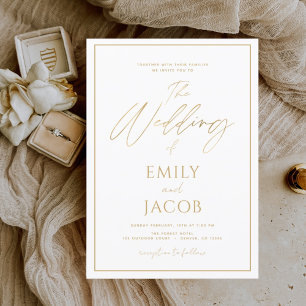 Budget minimaliste Faire-part de mariage moderne
