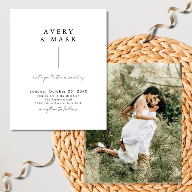 Budget Minimaliste Moderne Mariage de calligraphie (Créateur téléchargé)