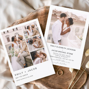 Budget minimaliste photo cinq photo Mariage blanc