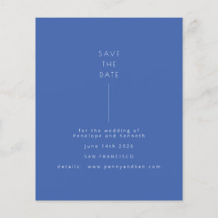 Budget Minimaliste Photo Moderne Bleu Enregistrer 