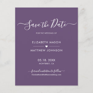 Budget Minimaliste Script Purple Enregistrer La Da