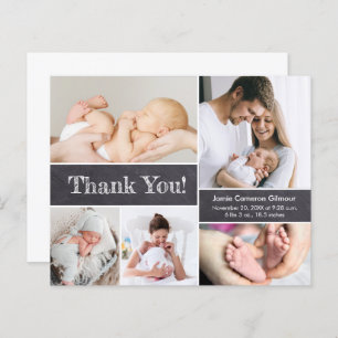 Budget Modern Photo Collage baby shower garçon