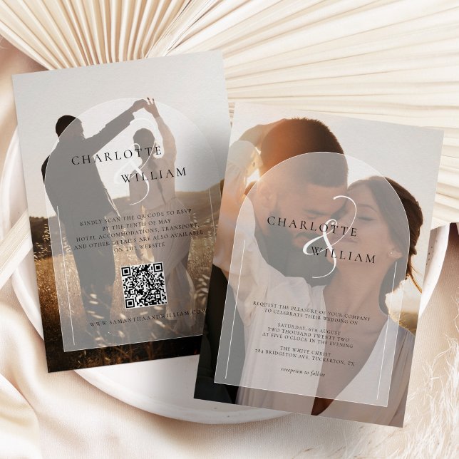 Budget Moderne 2 Faire-part de mariage photo (Créateur téléchargé)