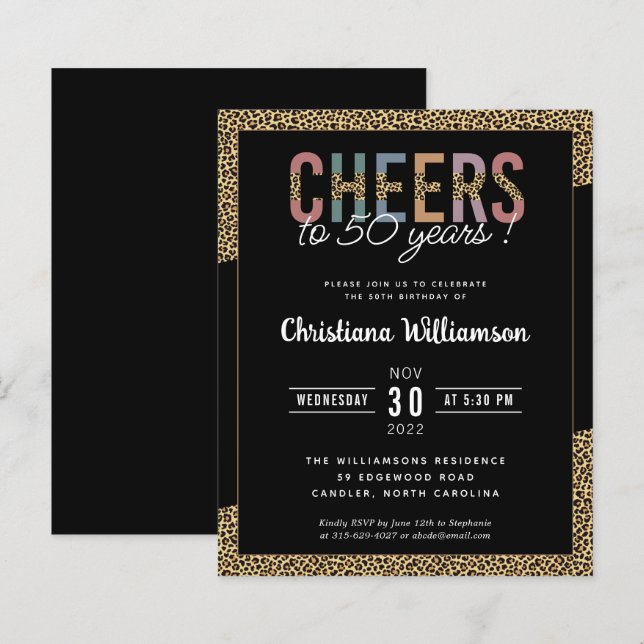 Budget moderne 50e anniversaire Empreinte de léopa (Devant / Derrière)