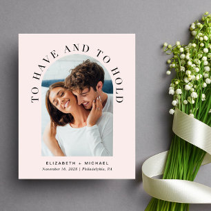 Budget moderne Arche photo Faire-part de mariage r