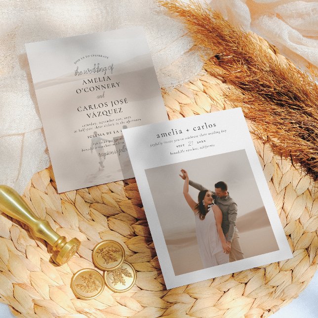 Budget Moderne Boho Style Simple 2 Mariage photo (Créateur téléchargé)