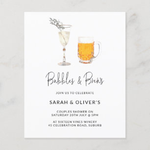 Budget Moderne Bubbles & Brews Couples Douche Phot