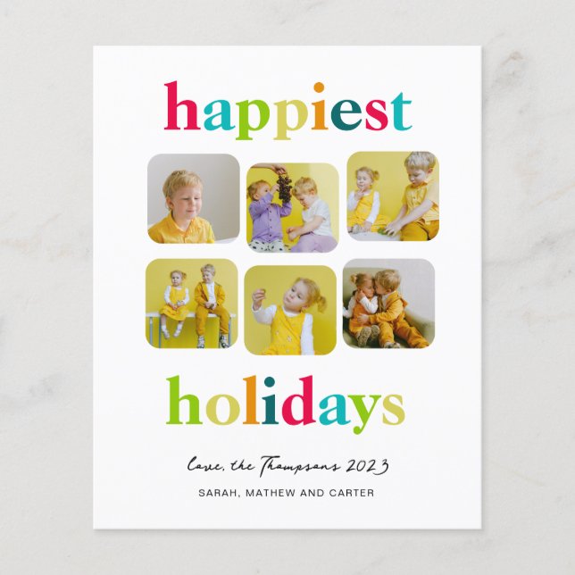 BUDGET Moderne Candy Couleurs Colorful Photo Colla (Devant)