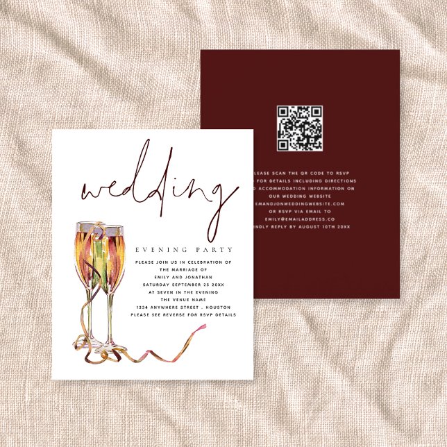 Budget Moderne Champagne Mariage Soirée (Créateur téléchargé)