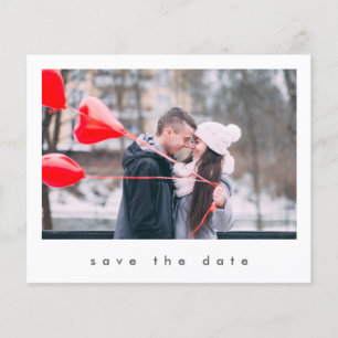 Budget Moderne Chic 2 Photo Mariage Carte de Faire