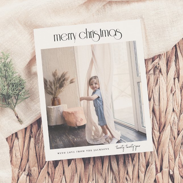 Budget Moderne Déco Joyeux Noël Photo de Noël (Créateur téléchargé)