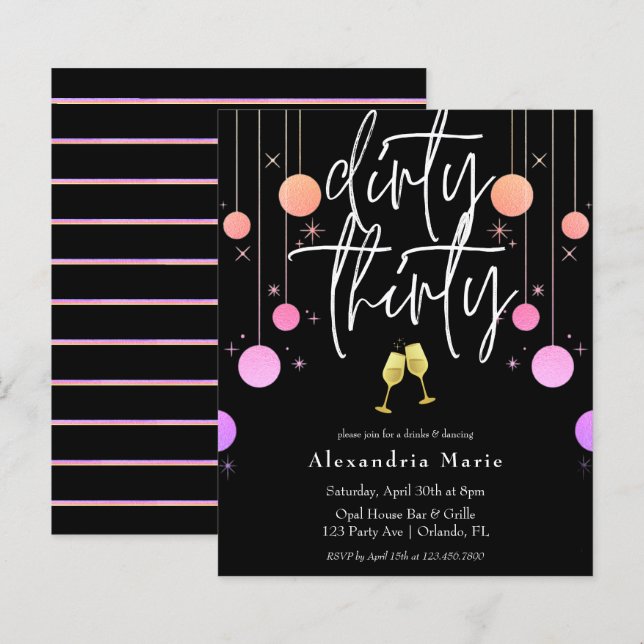 Budget Moderne Étincelle "Trente Sale" 30e anniver (Devant / Derrière)