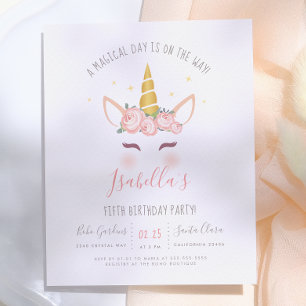 Budget Moderne Fleur Magique Licorne Anniversaire