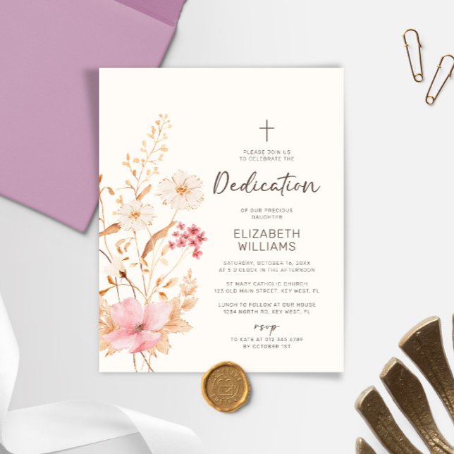 Budget Moderne Fleur sauvage Jardin Dédication Inv (Créateur téléchargé)