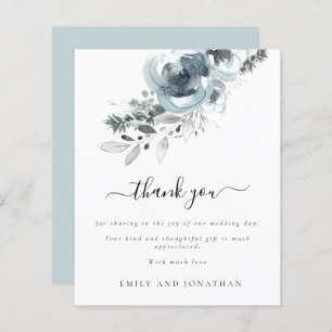 Budget Moderne Fleurs de Noël Mariage Merci