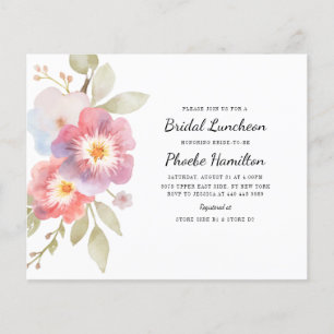 Budget Moderne Floral Fête des mariées Rustique