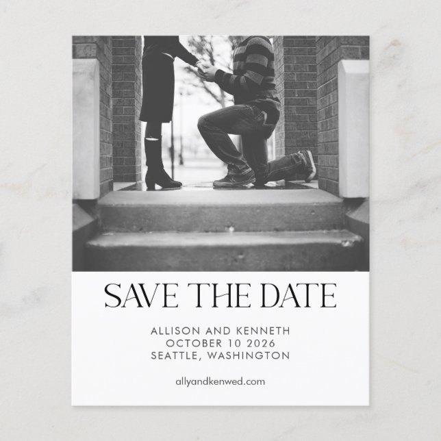 Budget Moderne Minimaliste Deux Photo Simple Maria (Devant)