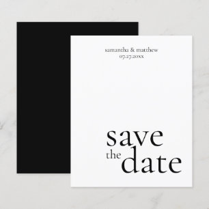 BUDGET Moderne Minimaliste Économisez La Date Mari
