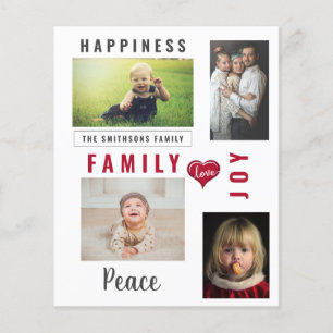 Budget Moderne Photo Collecte de souhaits Carte de