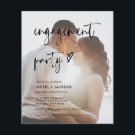 Budget Moderne Photo Engagement Party Invitation<br><div class="desc">Budget Moderne Photo Engagement Party Invitation</div>