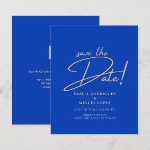 Budget moderne Royal Blue Monochrome Mariage