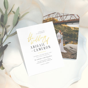 Budget moderne Rustic Gold Letting Mariage photo