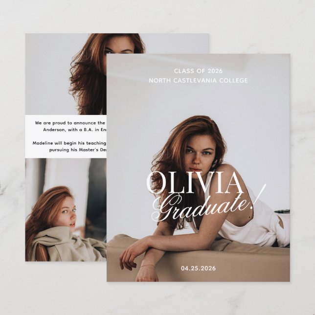 BUDGET Moderne Typographie für Fotografie Script A (Devant / Derrière)