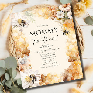 Budget Mommy À Être Floral Baby shower Invitation