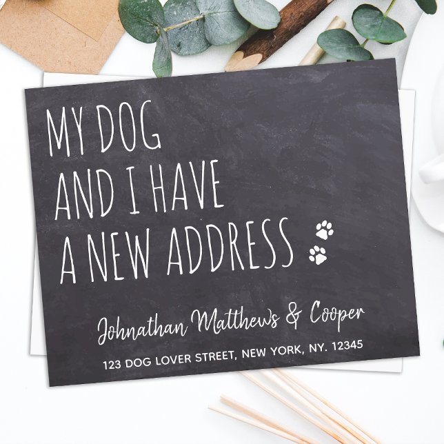 Budget Mon Chien & Moi Nouvelle Adresse Nous Avons (Créateur téléchargé)