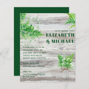 BUDGET Monochromatique Ferme verte Mariage Invitat
