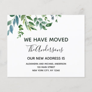 Budget Moving Faire-part Printemps vert