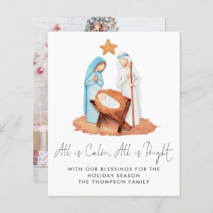 Budget Nativité Scène Tout Est Calme Photo