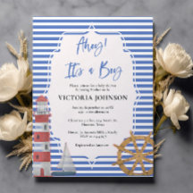 Budget Nautical Blue C'est un garçon Baby shower I