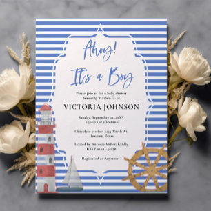 Budget Nautical Blue C'est un garçon Baby shower I