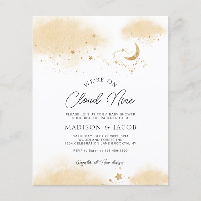 BUDGET Neutre Nous sommes dans le nuage Neuf Baby  (Devant)