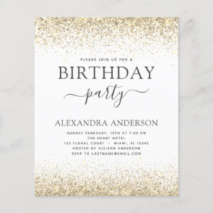 Budget N'Importe Quel Âge Anniversaire White Gold