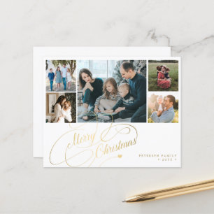 BUDGET Noël 5 photos collage Carte de vacances