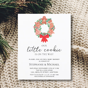 Budget Noël Baby shower de vacances Invitation