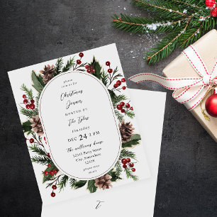 Budget Noël Berries & Pine Dîner ou fête